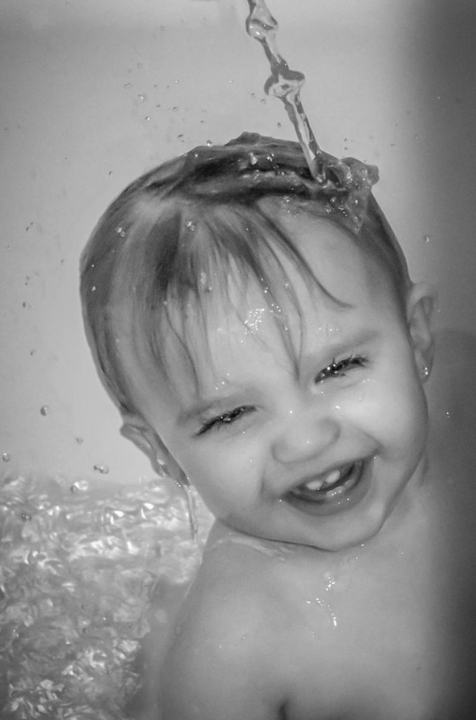 Second Place Monochrome: Bath Time by Terri Thompson