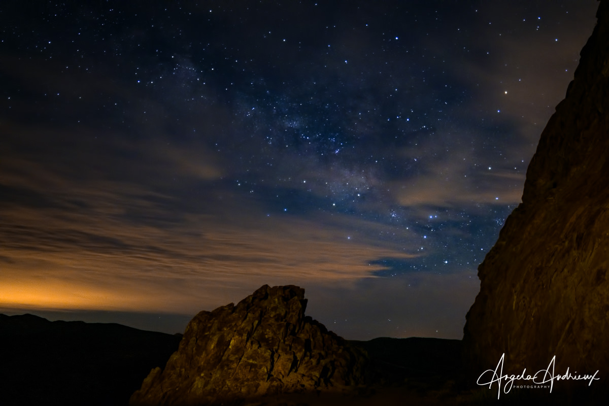 Milky Way at Kwaaymii Point by Angela Andrieux