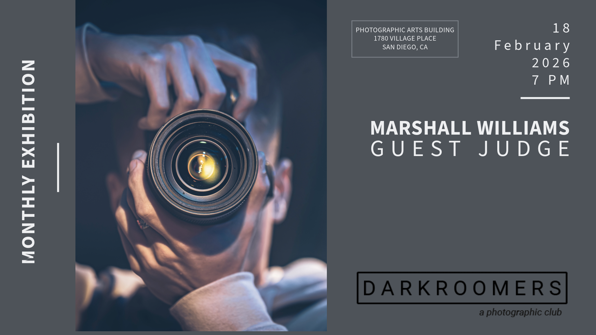 Darkroomers Monthly Critique Night @ Photographic Arts Building | Balboa Park | San Diego | California | United States