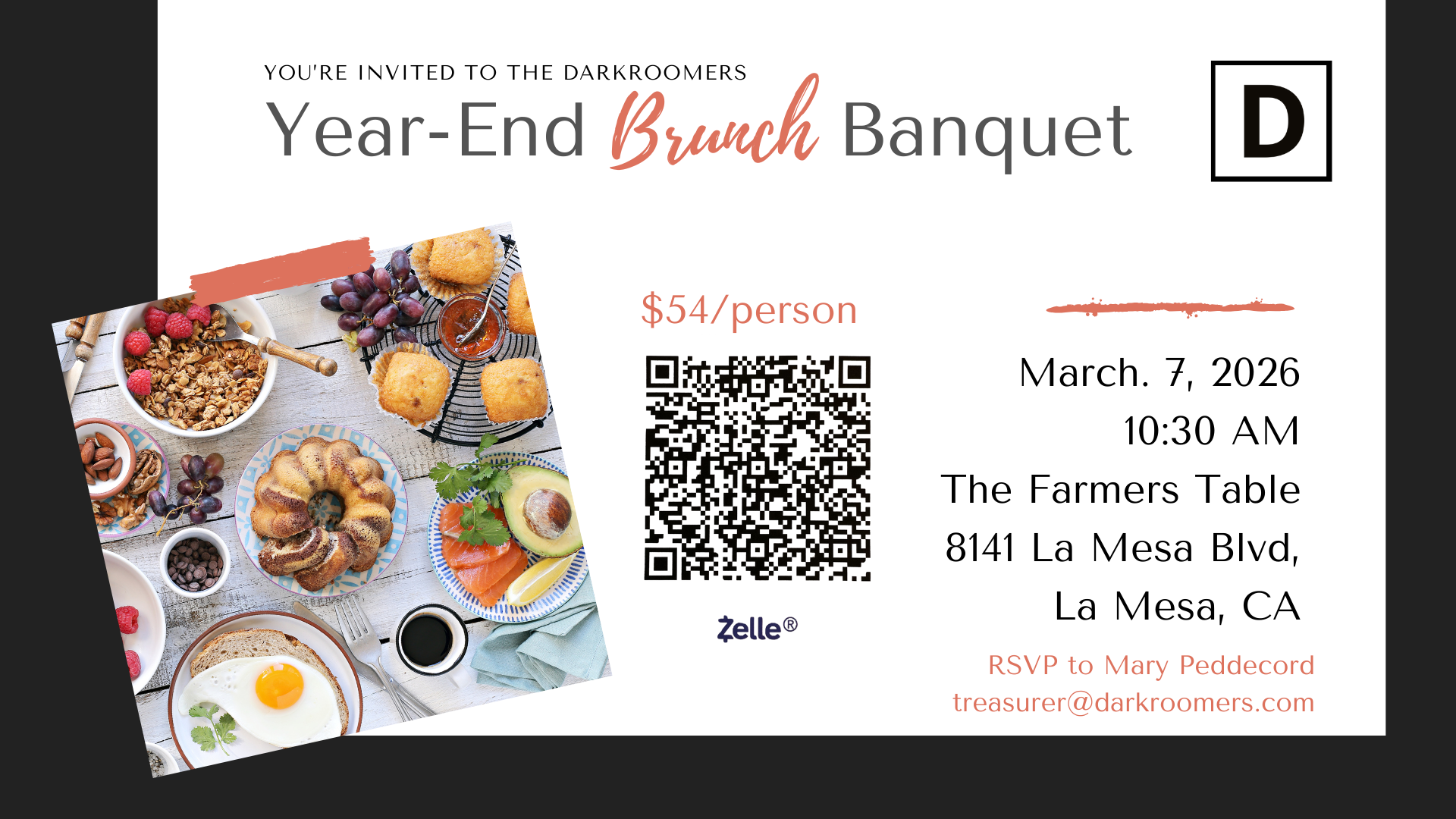 Darkroomers 2025 Year End Banquet @ The Farmers Table | La Mesa | California | United States