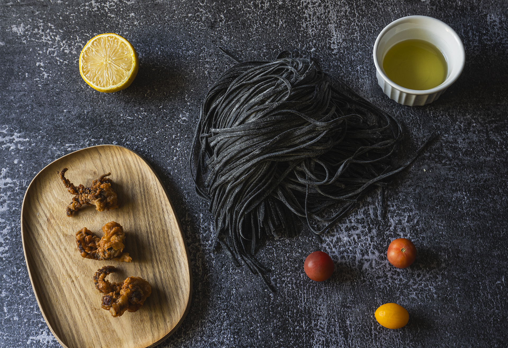 Squid Ink Pasta Ingredients by Dennis Miller