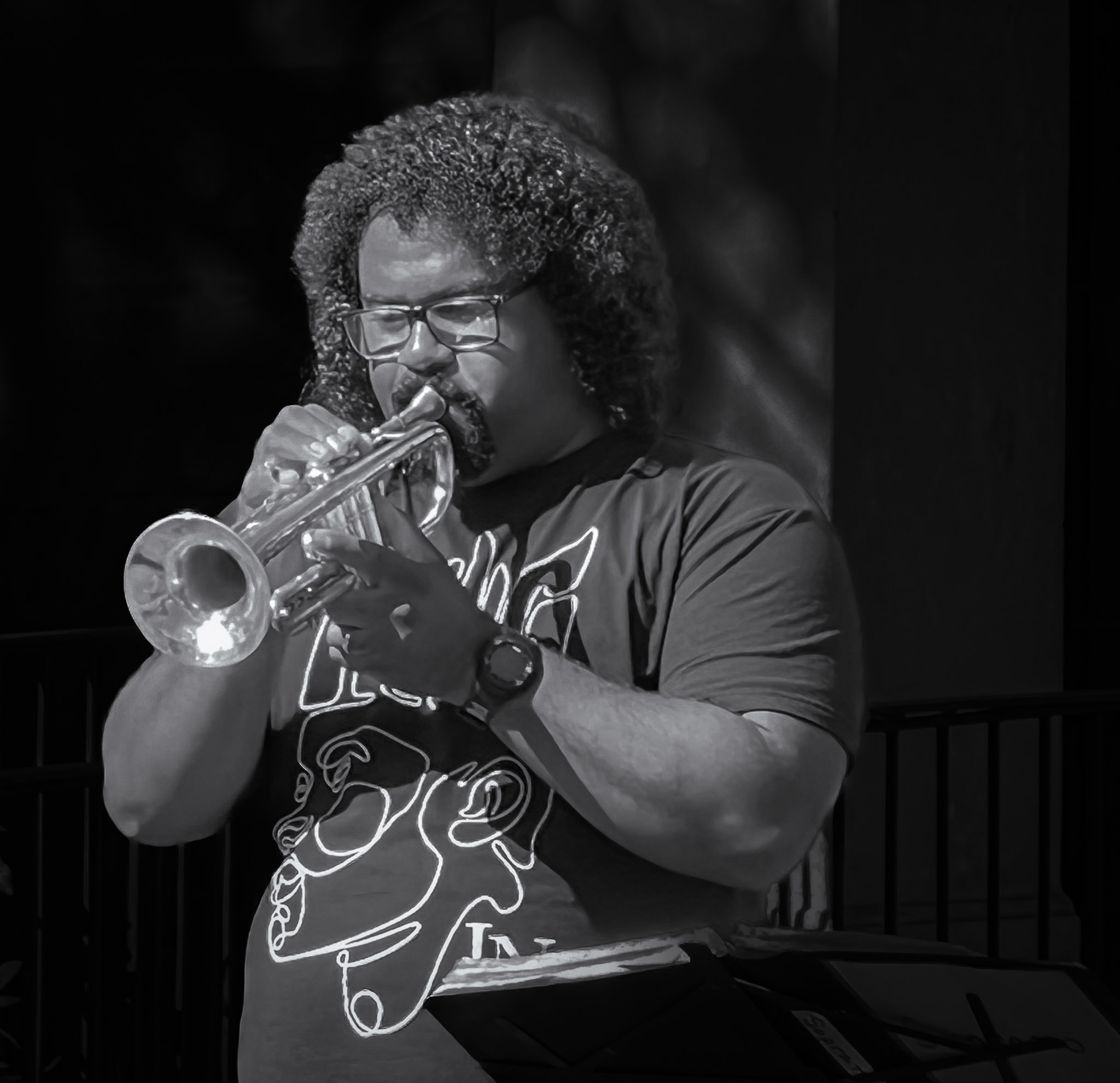 Trumpet Player by Jeff Booher