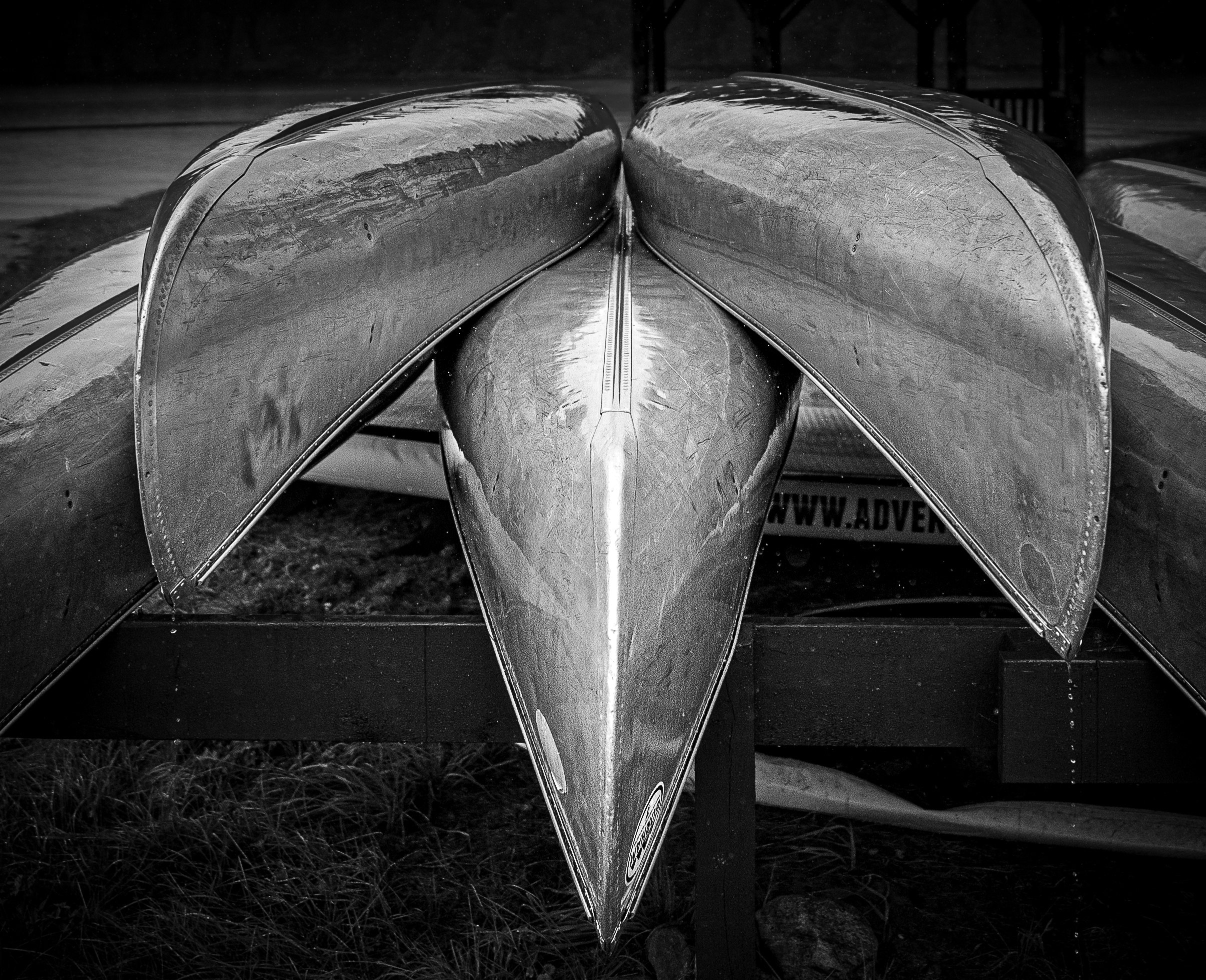 Canoes in the Rain by James Pyle