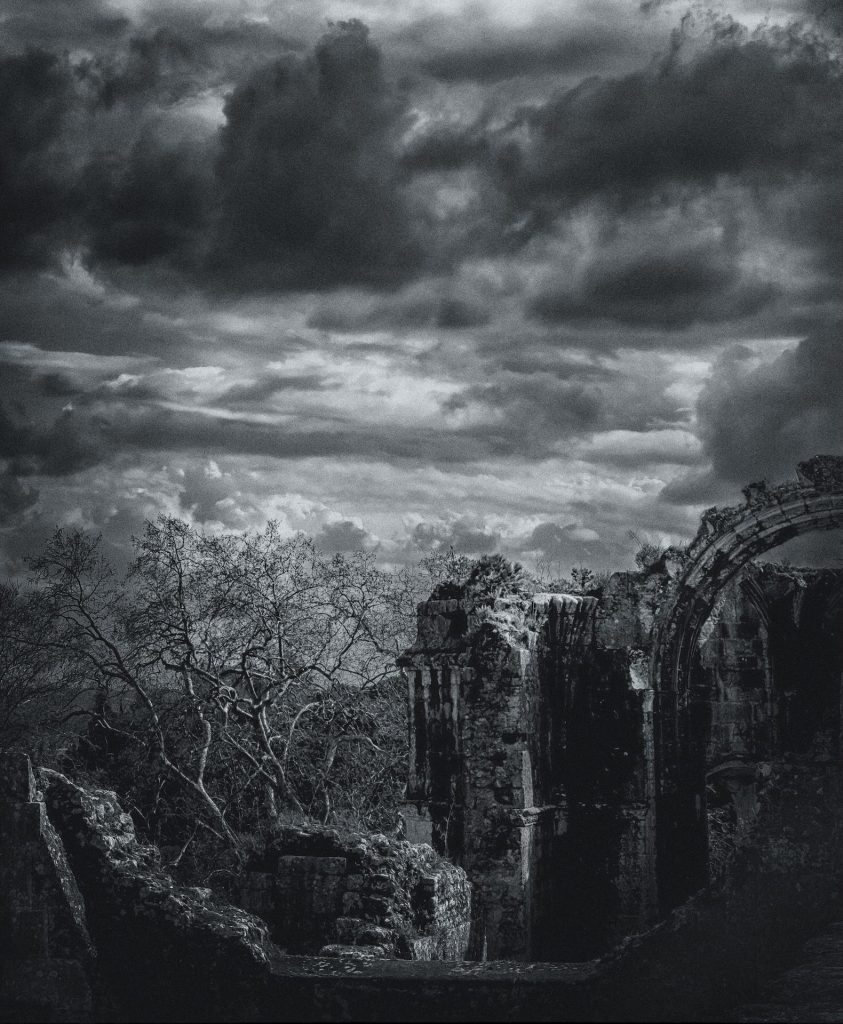 Monochrome landscape under heavy storm cloud
Ramparts by Dave Ciha