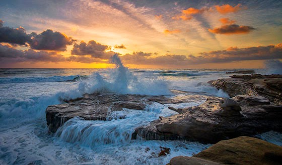 3rd Place, Landscape: Crashing Waves by Michael Fairbanks