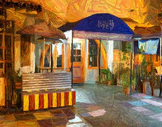 Honorable Mention, Architecture: Evening in Spanish Village by Laura Makenna